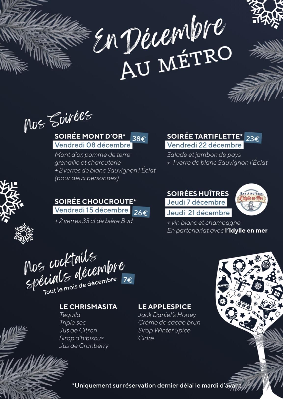 🎄❄️ D&Eacute;CEMBRE AU M&Eacute;TRO ❄️🎄